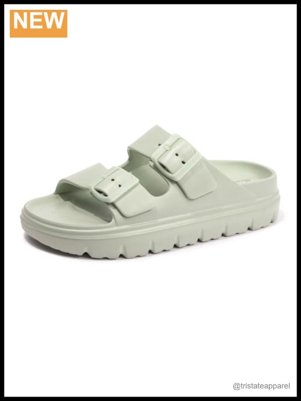 Adjustable Chunky Platform Slide Sandals with Arch Support